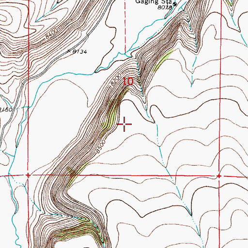 Topographic Map of Conejos County, CO