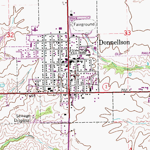 Topographic Map of United Church of Christ, IA