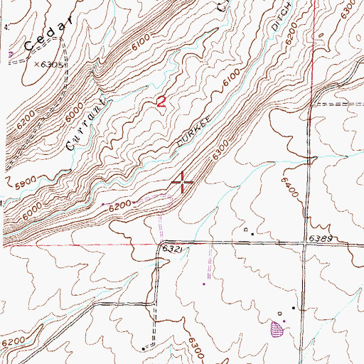 Topographic Map of Delta County, CO
