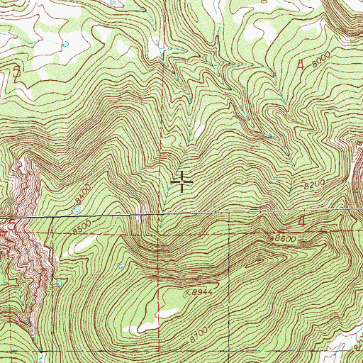 Topographic Map of Dolores County, CO