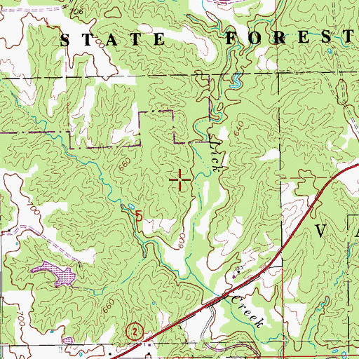 Topographic Map of H Banla Grounds Cemetery, IA