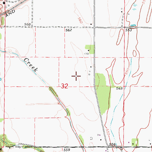 Topographic Map of Moon Cemetery, IA