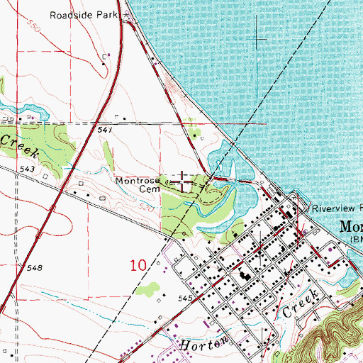 Topographic Map of Cato Mead Historical Marker, IA