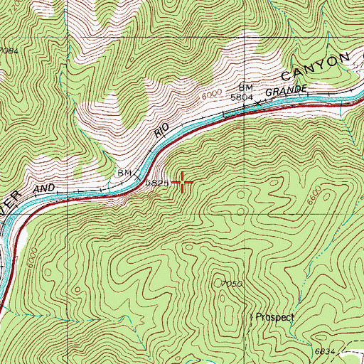 Topographic Map of Fremont County, CO