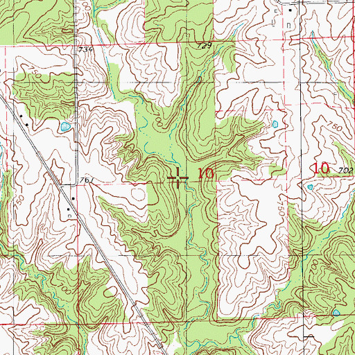 Topographic Map of Galliher Family Cemetery, IA