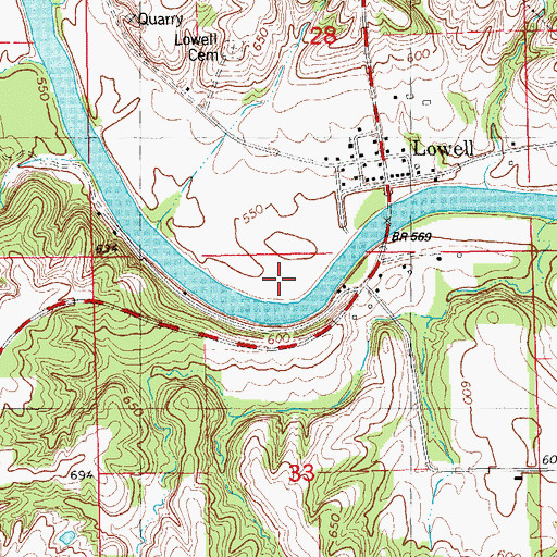 Topographic Map of Stephenson Park, IA