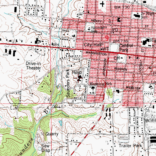 Topographic Map of Orthopedic Clinic, IA