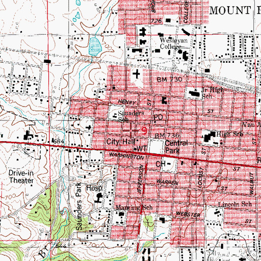 Topographic Map of Complete Eye Care Center, IA