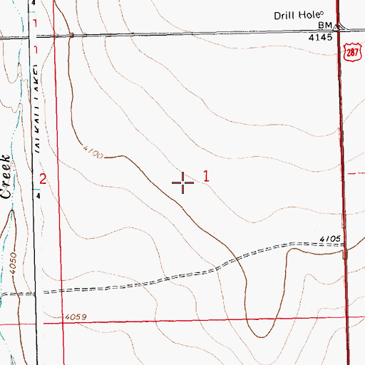 Topographic Map of Kiowa County, CO