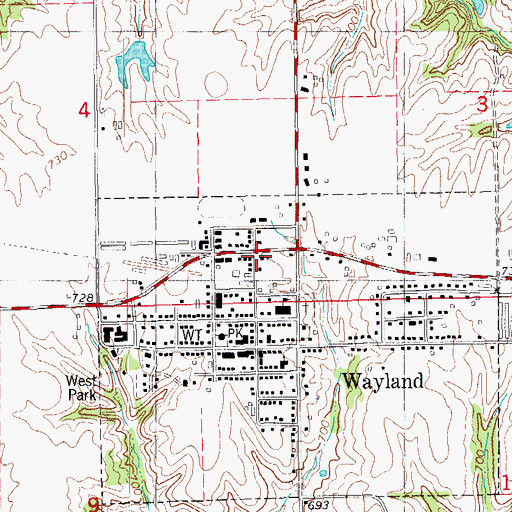 Topographic Map of Independent Bible Church, IA