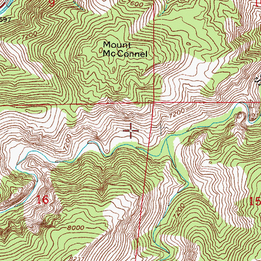 Topographic Map of Larimer County, CO