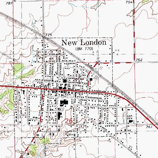 Topographic Map of Shinar Cumberland Presbyterian Church, IA