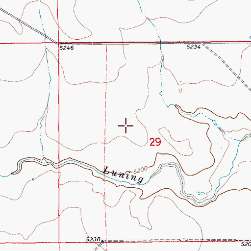 Topographic Map of Las Animas County, CO