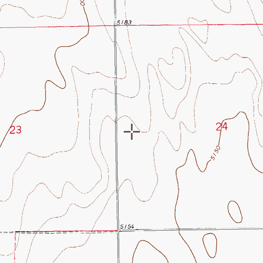 Topographic Map of Lincoln County, CO