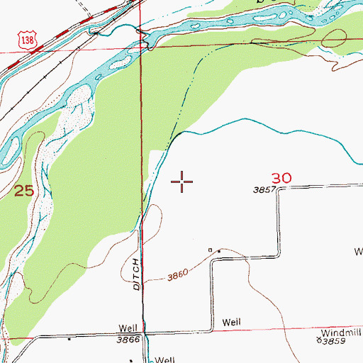 Topographic Map of Logan County, CO