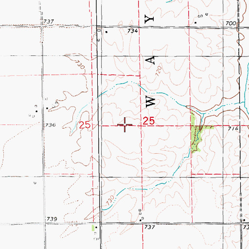 Topographic Map of Tallman Cemetery, IA