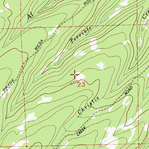 Topographic Map of Montrose County, CO