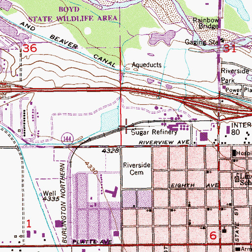 Topographic Map of Morgan County, CO