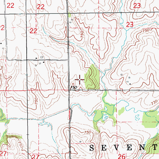 Topographic Map of Statler Woods, IA