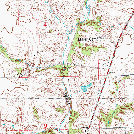 Topographic Map of Verdi (historical), IA