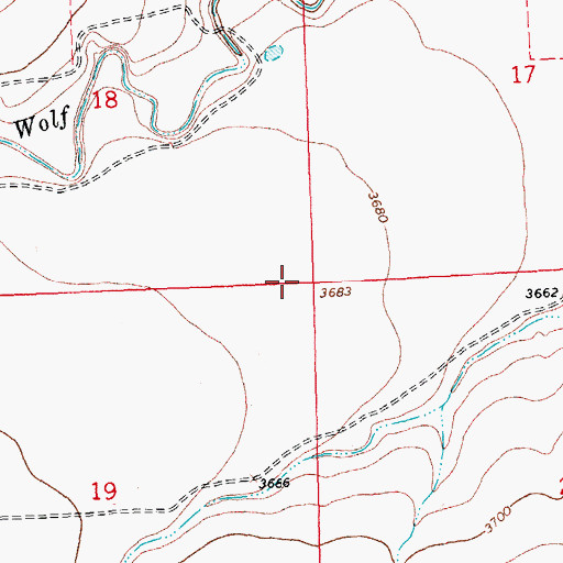 Topographic Map of Prowers County, CO