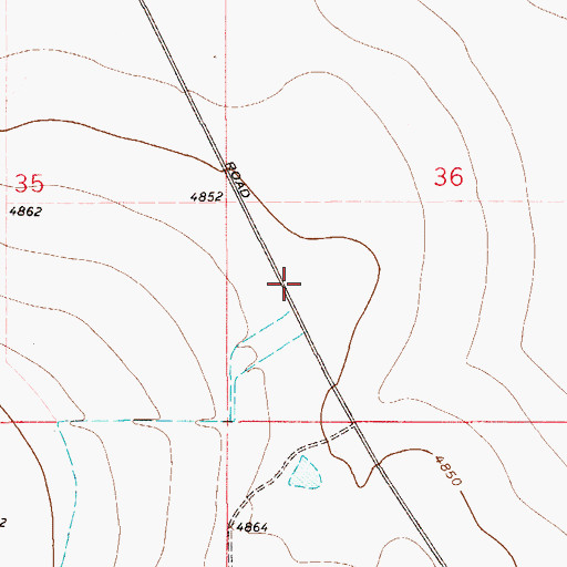 Topographic Map of Pueblo County, CO
