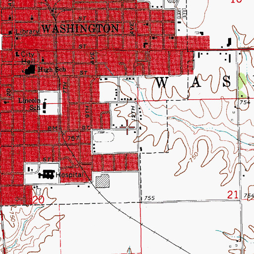 Topographic Map of Lew Healthcare Clinic, IA