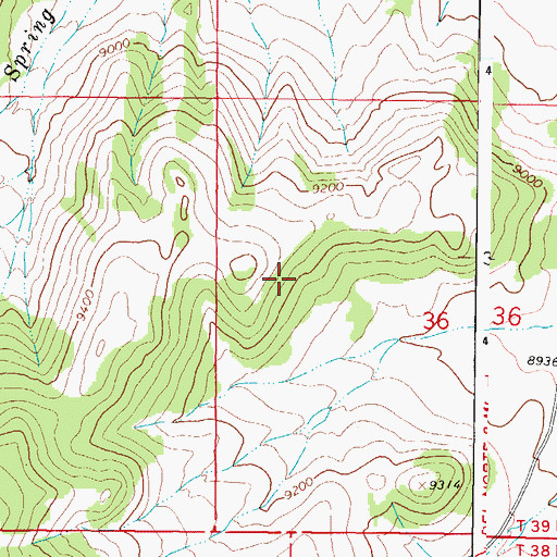 Topographic Map of Rio Grande County, CO