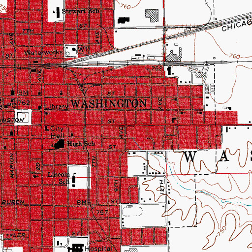 Topographic Map of Conger House Museum, IA