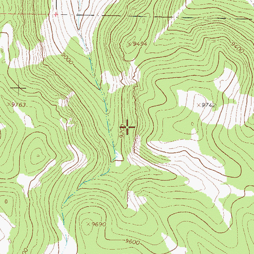 Topographic Map of Saguache County, CO