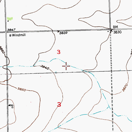 Topographic Map of Sedgwick County, CO
