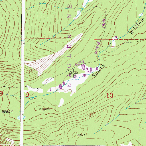 Topographic Map of Summit County, CO