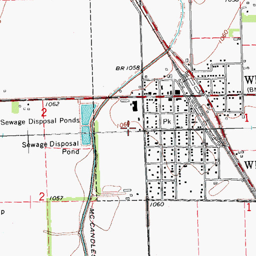 Topographic Map of Pleasant View Care Center, IA