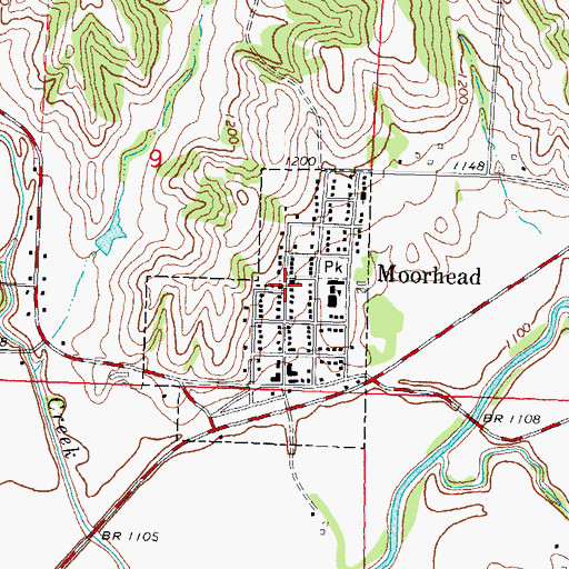Topographic Map of Christian Church, IA