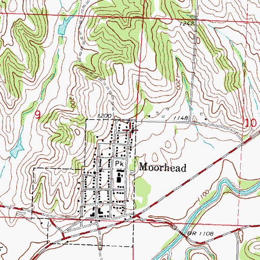 Topographic Map of Bethesda Lutheran Church, IA