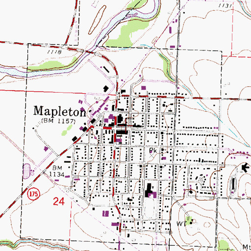 Topographic Map of Wyant Spinal Clinic, IA