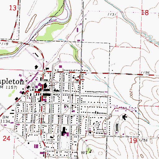 Topographic Map of Saint Mary's Catholic Church, IA