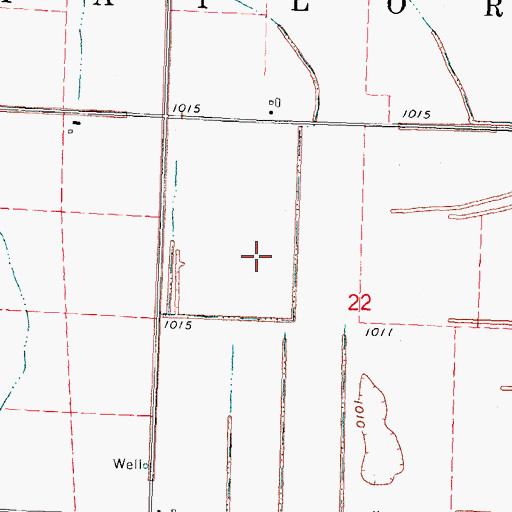 Topographic Map of Vaile Wetland Nature Area, IA