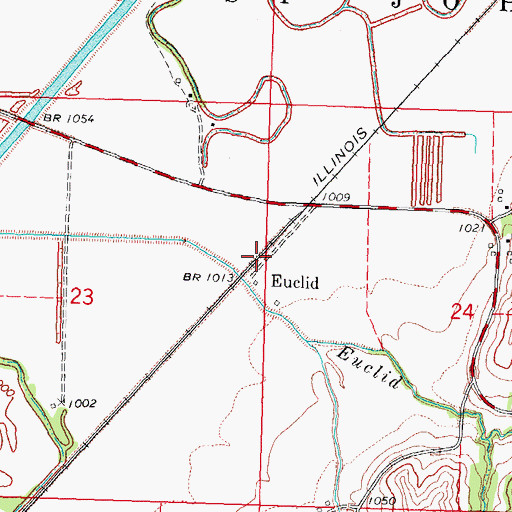 Topographic Map of Rode (historical), IA