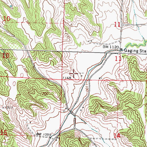 Topographic Map of Echo Post Office (historical), IA