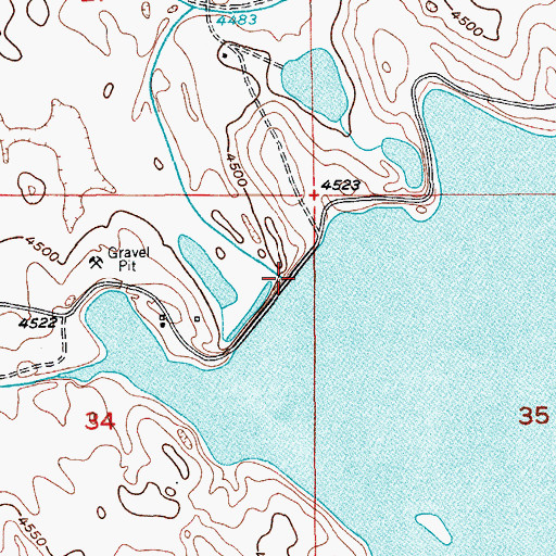 Topographic Map of Empire Dam, CO