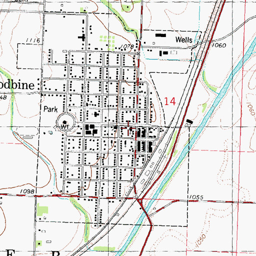Topographic Map of United Methodist Church, IA