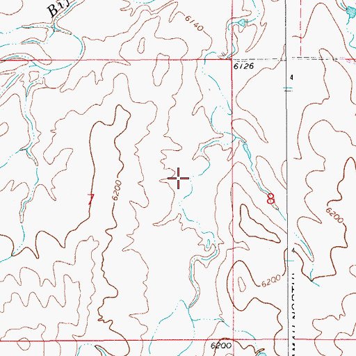 Topographic Map of Hertneky Reservoir, CO