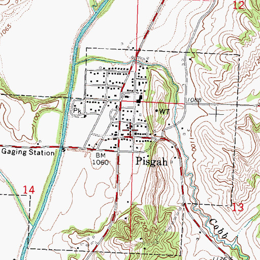 Topographic Map of United Pentecostal Church, IA