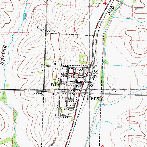 Topographic Map of Reorganized Church of Jesus Christ of Latter Day Saints, IA