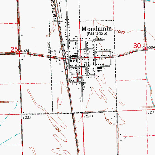 Topographic Map of Reorganized Church of Jesus Christ of Latter Day Saints, IA