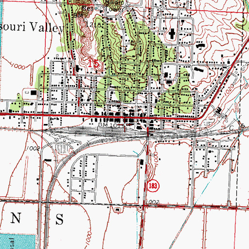 Topographic Map of Rainbow Dental Center, IA