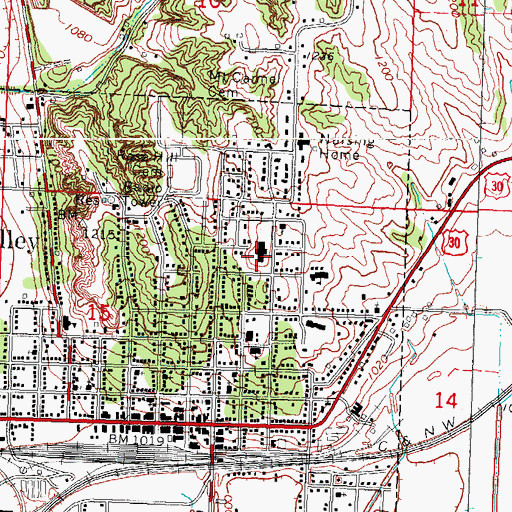 Topographic Map of Midwest Urology Center, IA
