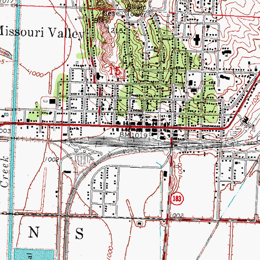 Topographic Map of Calvary Baptist Church, IA