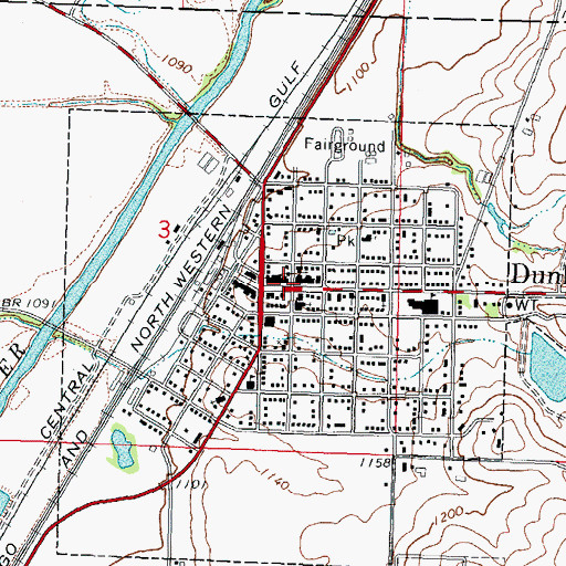 Topographic Map of Word of Life Church, IA